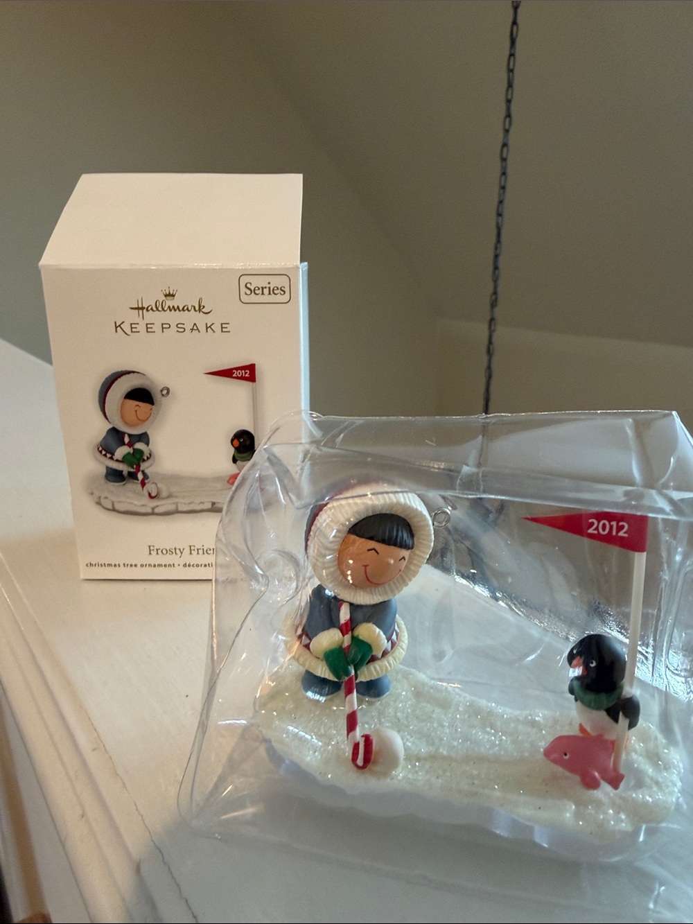 Frosty Friends 2012 Ornament - White, Blue, Red